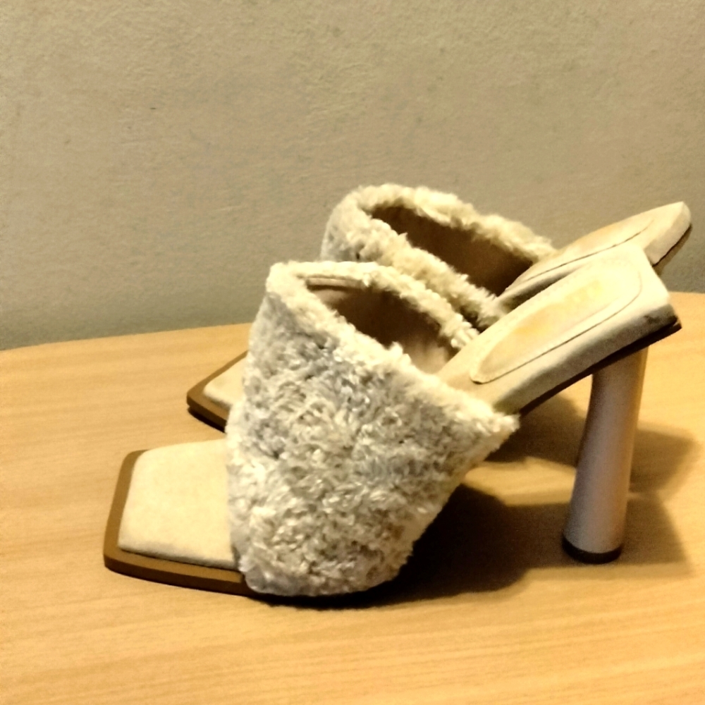EGO FAUX SHEARLING MULE